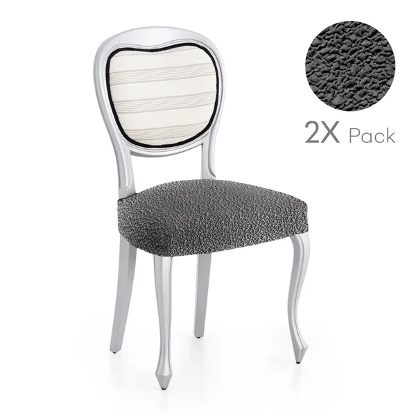 Chair Cover Eysa ROC Dark grey 50 x 5 x 50 cm 2 Units