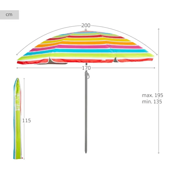 Saulessargs Aktive 200 x 195 x 200 cm (6 gb.)