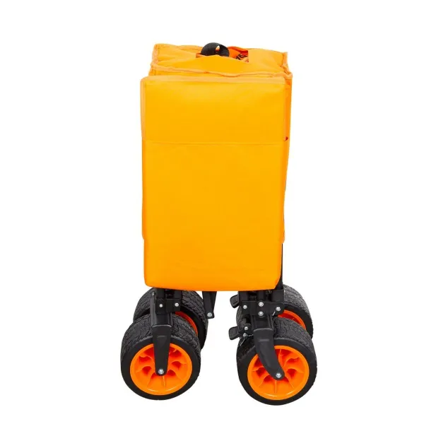 Monikäyttöinen kärry Aktive Oranssi Polyesteri PVC Teräs 86 x 108 x 44 cm Taitettava Ranta
