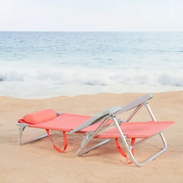 Saliekamais Krēsls Aktive 47 x 82 x 49 cm Flamingo (2 gb.)