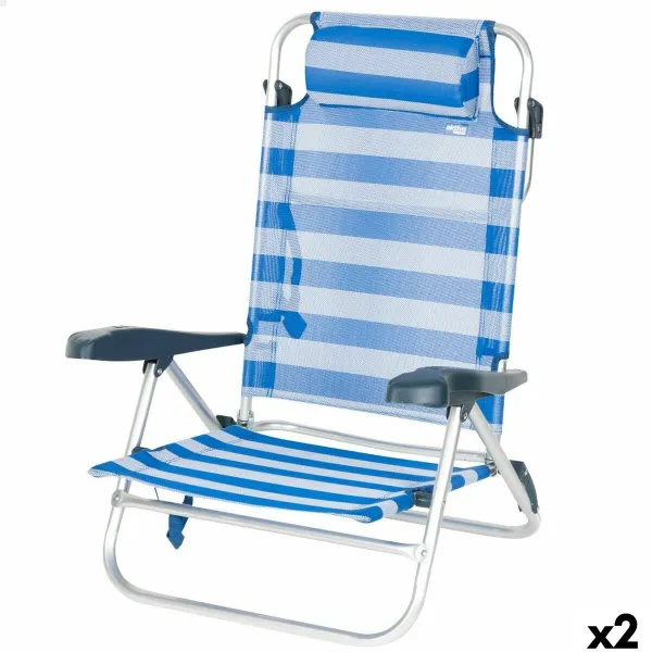 Пляжный стул Aktive 47 x 82 x 49 cm (2 штук)