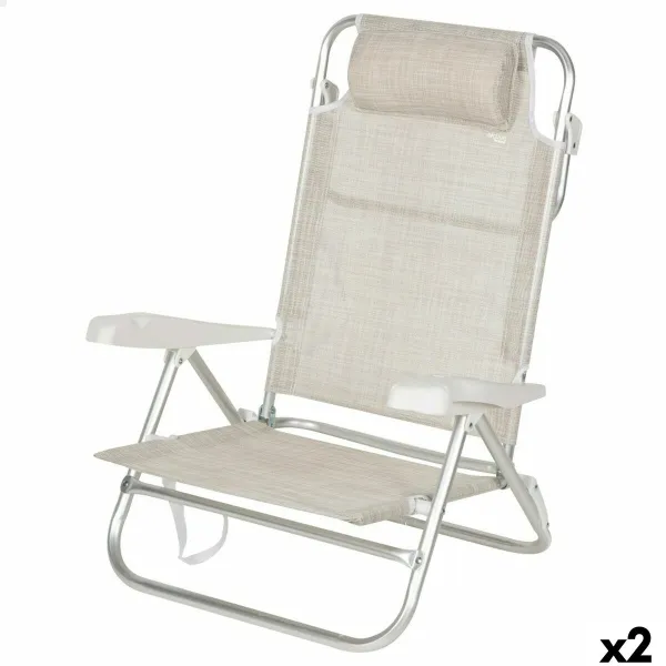 Пляжный стул Aktive 47 x 82 x 49 cm (2 штук)