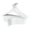 Apģērbu pakaramo komplekts Max Home Balts Koks Tērauds 44,5 x 23 x 1 cm 20 Daudzums (4 gb.)