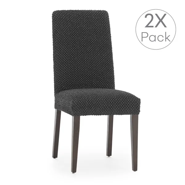 Chair Cover Eysa THOR Dark grey 50 x 55 x 50 cm 2 Units