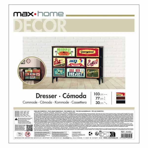 Комод Max Home Vintage 103 x 77 x 30 cm