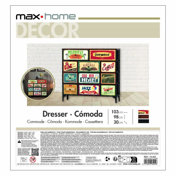Комод Max Home Vintage 103 x 98 x 30 cm
