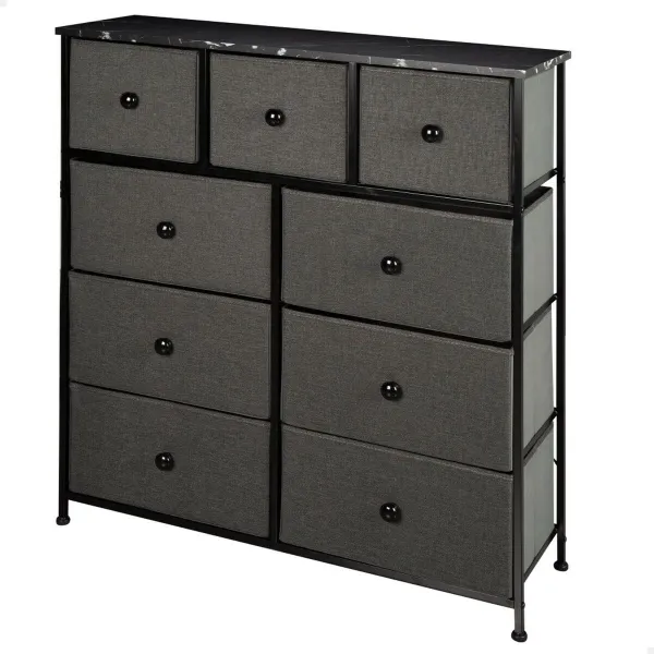Komoda Max Home Juoda Pilka Marmurą 100 x 100 x 30 cm