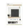 Комод Max Home Чёрный Серый Мрамор 100 x 100 x 30 cm