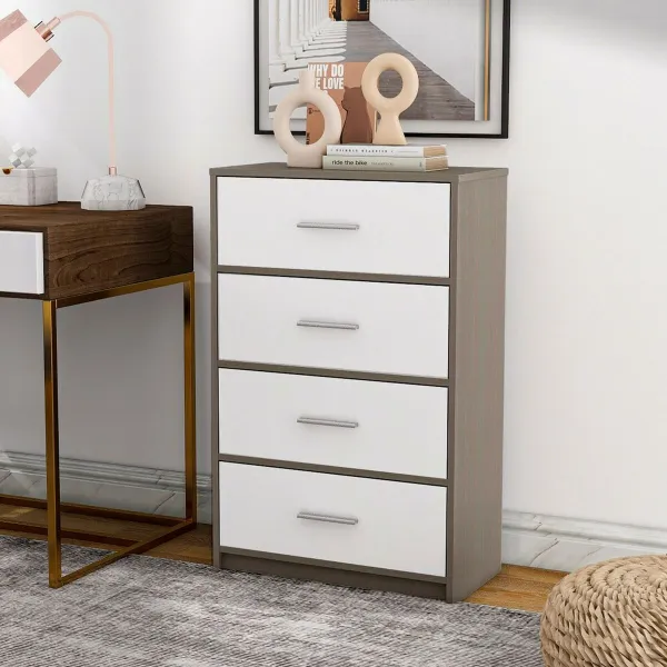 Lipasto Max Home Valkoinen Harmaa Moderni 58 x 91 x 30 cm