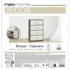 Kumode Max Home Balts Pelēks Moderns 58 x 91 x 30 cm