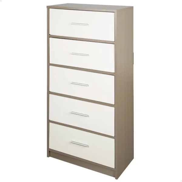 Komoda Max Home Balta Pilka Šiuolaikiškas 58 x 112 x 30 cm