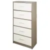 Komoda Max Home Balta Pilka Šiuolaikiškas 58 x 112 x 30 cm