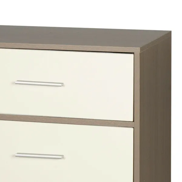Kumode Max Home Balts Pelēks Moderns 114 x 70 x 30 cm