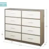 Комод Max Home Белый Серый современный 114 x 92 x 30 cm