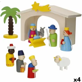 Рождественский вертеп Woomax Деревянный plywood 23 x 16 x 11 cm (4 штук)