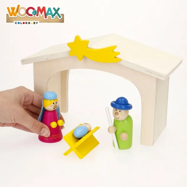Seimikuvaelma Woomax Puu plywood 23 x 16 x 11 cm (4 osaa)