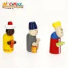 Kalėdų prakartėlės scena Woomax Medžio plywood 23 x 16 x 11 cm (4 vnt.)
