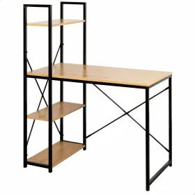 Kirjoituspöytä hyllyllä Max Home Teräs Melamiini lastulevy 120 x 12 x 64 cm