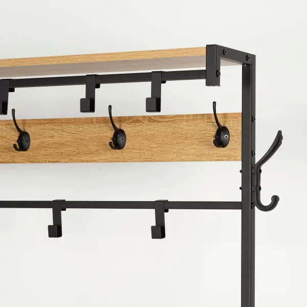 Coat rack with shelf Max Home Steel Melamin Particleboard Minimalist 102 x 180 x 40 cm