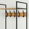 Coat rack with shelf Max Home Steel Melamin Particleboard Minimalist 60 x 175 x 40 cm