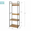 Mēteļu Pakaramais ar Plauktu Max Home Tērauds Melamīna skaidu plātnes Minimālists 60 x 175 x 40 cm