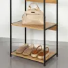 Coat rack with shelf Max Home Steel Melamin Particleboard Minimalist 60 x 175 x 40 cm
