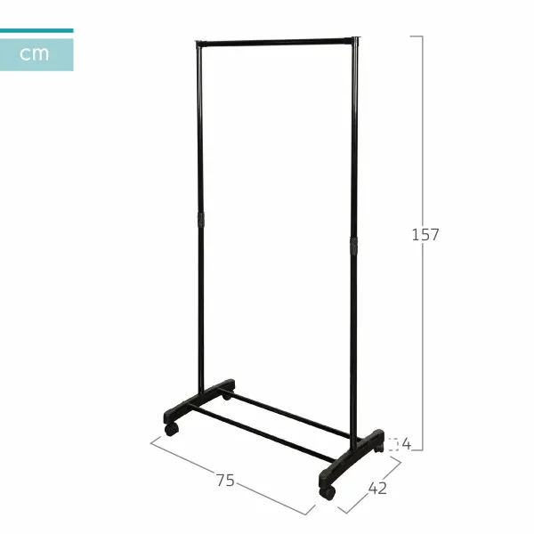 Takkiteline Max Home Teräs Muovinen 75 x 157 x 42 cm (4 osaa)