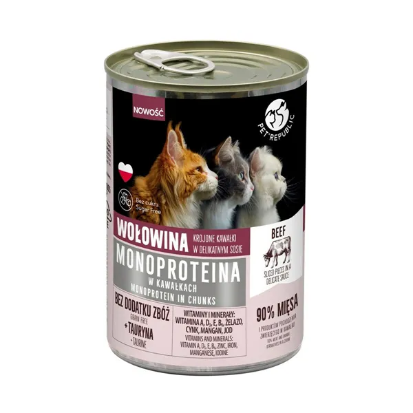 Cat food PETREPUBLIC Beef 400 g