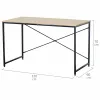 Rašomasis stalas Max Home Plienas Melaminas drožlių plokštė 120 x 71 x 60 cm