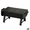 Nešiojamasis Barbekiu Aktive Plienas 45 x 25 x 30 cm Juoda (2 vnt.)