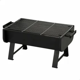 Porttakil grilli Aktive Teräs 45 x 25 x 30 cm Musta (2 osaa)