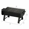 Nešiojamasis Barbekiu Aktive Plienas 45 x 25 x 30 cm Juoda (2 vnt.)