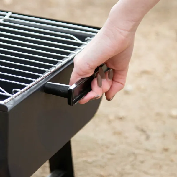 Nešiojamasis Barbekiu Aktive Plienas 45 x 25 x 30 cm Juoda (2 vnt.)