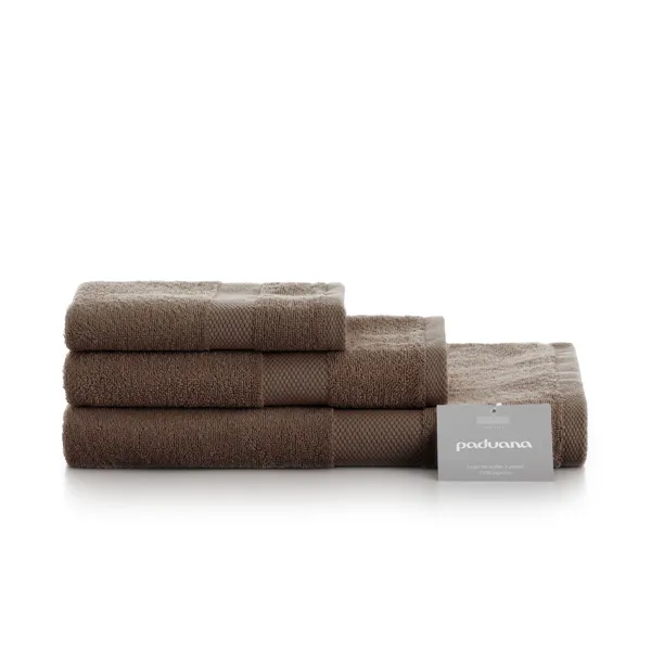 Towel set Paduana Brown 3 Pieces