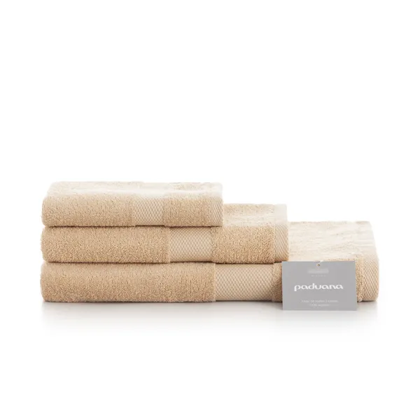 Towel set Paduana Beige 3 Pieces