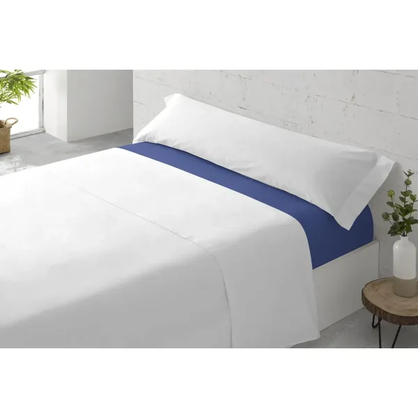 Fitted bottom sheet Paduana Dark blue 90 x 30 x 200 cm