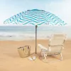 Beach parasol Aktive Blue Ø 200 cm 200 x 190 x 200 cm (6 Units)