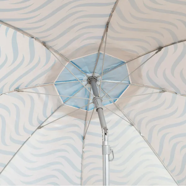 Beach parasol Aktive Blue Ø 200 cm 200 x 190 x 200 cm (6 Units)