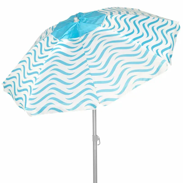 Paplūdimio skėtis Aktive Mėlyna Ø 220 cm 220 x 200 x 220 cm (6 vnt.)