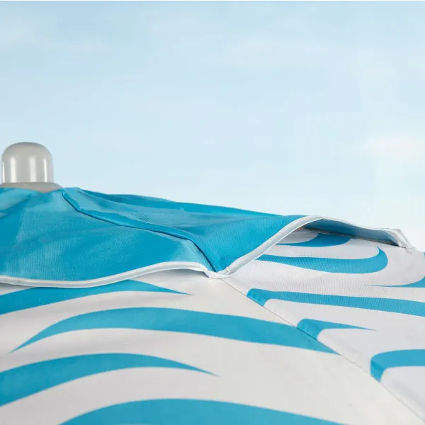 Beach parasol Aktive Blue Ø 220 cm 220 x 200 x 220 cm (6 Units)