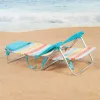 Пляжный стул Aktive Разноцветный 48 x 90 x 60 cm (2 штук)