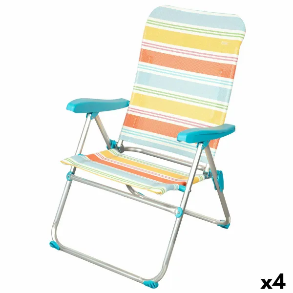 Пляжный стул Aktive 48 x 95 x 65 cm (4 штук)
