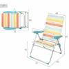 Пляжный стул Aktive 48 x 95 x 65 cm (4 штук)