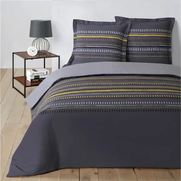 Duvet cover set Vision Gaspard Dark grey