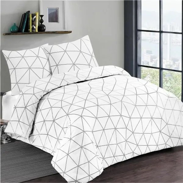 Duvet cover set Vision Hugo White