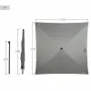 Umbrella Aktive Grey 175 x 240 x 175 cm