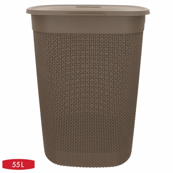 Корзина для белья Curver Коричневый Пластик 55 L 44 x 61 x 35 cm (8 штук)