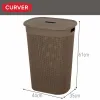 Pyykkikori Curver Ruskea Muovinen 55 L 44 x 61 x 35 cm (8 osaa)