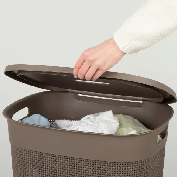 Корзина для белья Curver Коричневый Пластик 55 L 44 x 61 x 35 cm (8 штук)