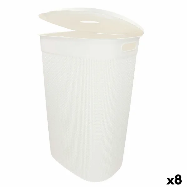 Корзина для белья Curver Белый Пластик 55 L 44 x 61 x 35 cm (8 штук)